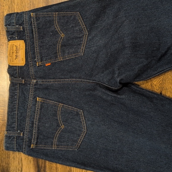 Mens vintage Levi's 506 straight leg orange tab jeans size 38/32 - Picture 2 of 6